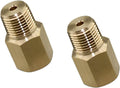 2PCS 1/8 Bspt Male to 1/8-27 Npt Female, Thread Adapter for Gauge