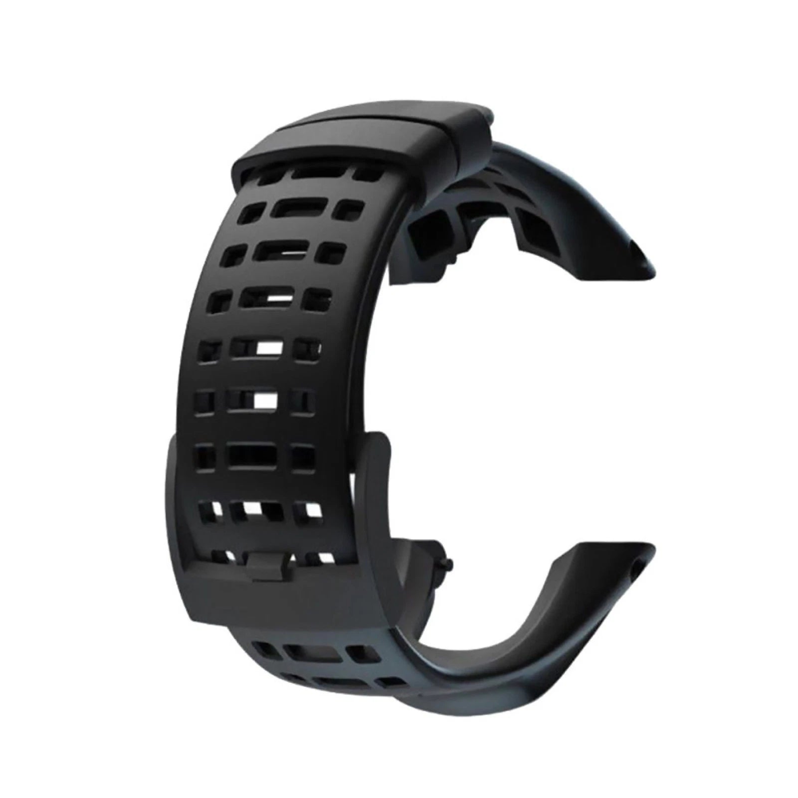 Black Rubber Watch Band Replacement Strap For Suunto Ambit 3