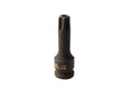 Cr-Mo 1/2” Dr. 75mmL Tamperproof Torx Impact Socket Bits:T60H,70H,<wbr/>80H,90H,100H