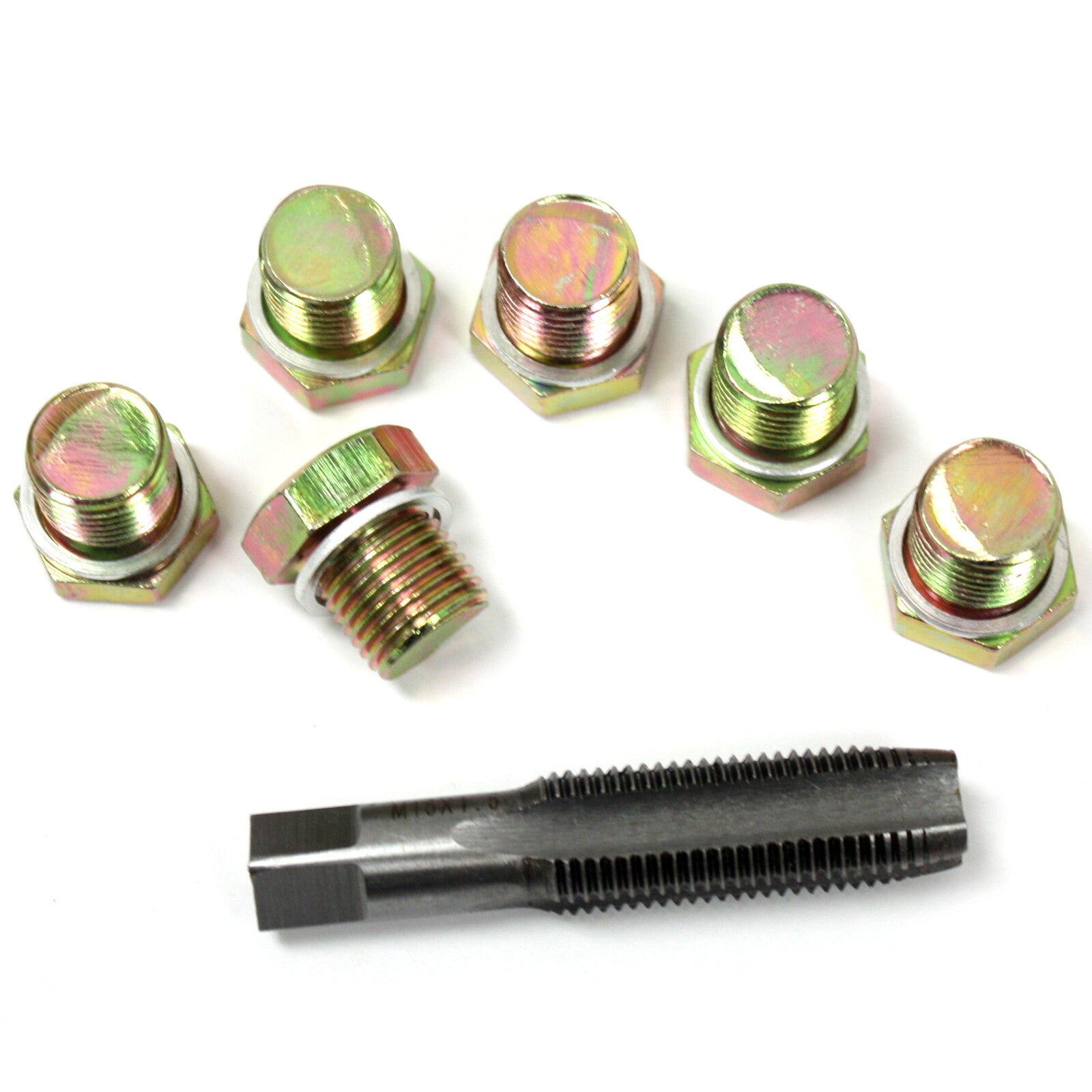 7pc M15 Oil Pan Thread Repair Kit Set Sump Drain Plug Repair Tool Kit for BMW