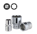 Force 1/2" Dr 6PT Cr-V Flank Regular Socket by Force