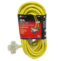 25 Foot Triple Tap 10 Gauge Extension Cord With Indicator Ends 10/3