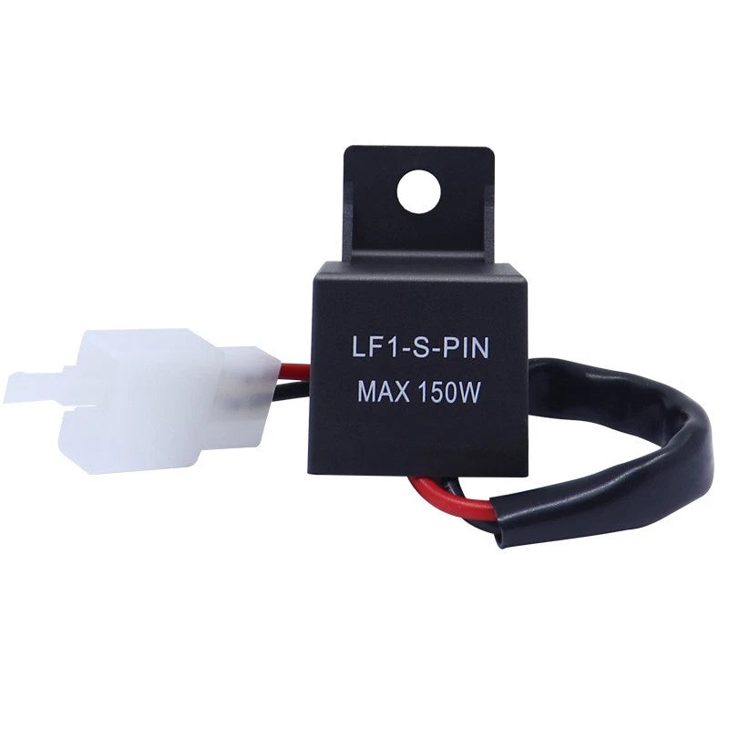 2-pin Electronic Led Flasher Relay Fix Motorcycle Turn Signal Bulbs