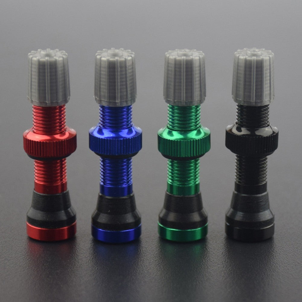 1pc Tubeless Valve Bike Tubeless Valve Black/Red/Blue/Green Length 40mm