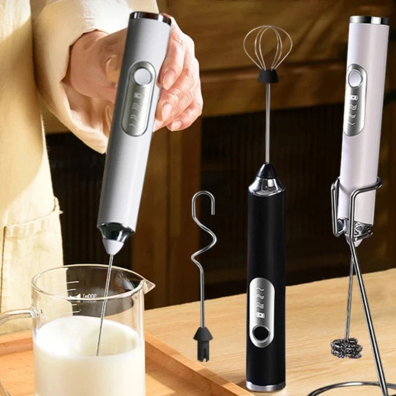 Kitchen Electric Egg Beater 304 Stainless Steel For Cream And Egg