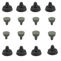 Set Of Gray Shelf Rest Bracket Rubber Bumpers Glass Shelf For Retail