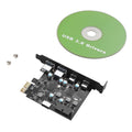 4-port Usb 3.0 Pcie 3.0/2.0 Expansion Card 2xusb-c 2xusb-a For