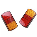 2x12v Waterproof Truck Trailer Campers 12led Lamp Side Tail Light