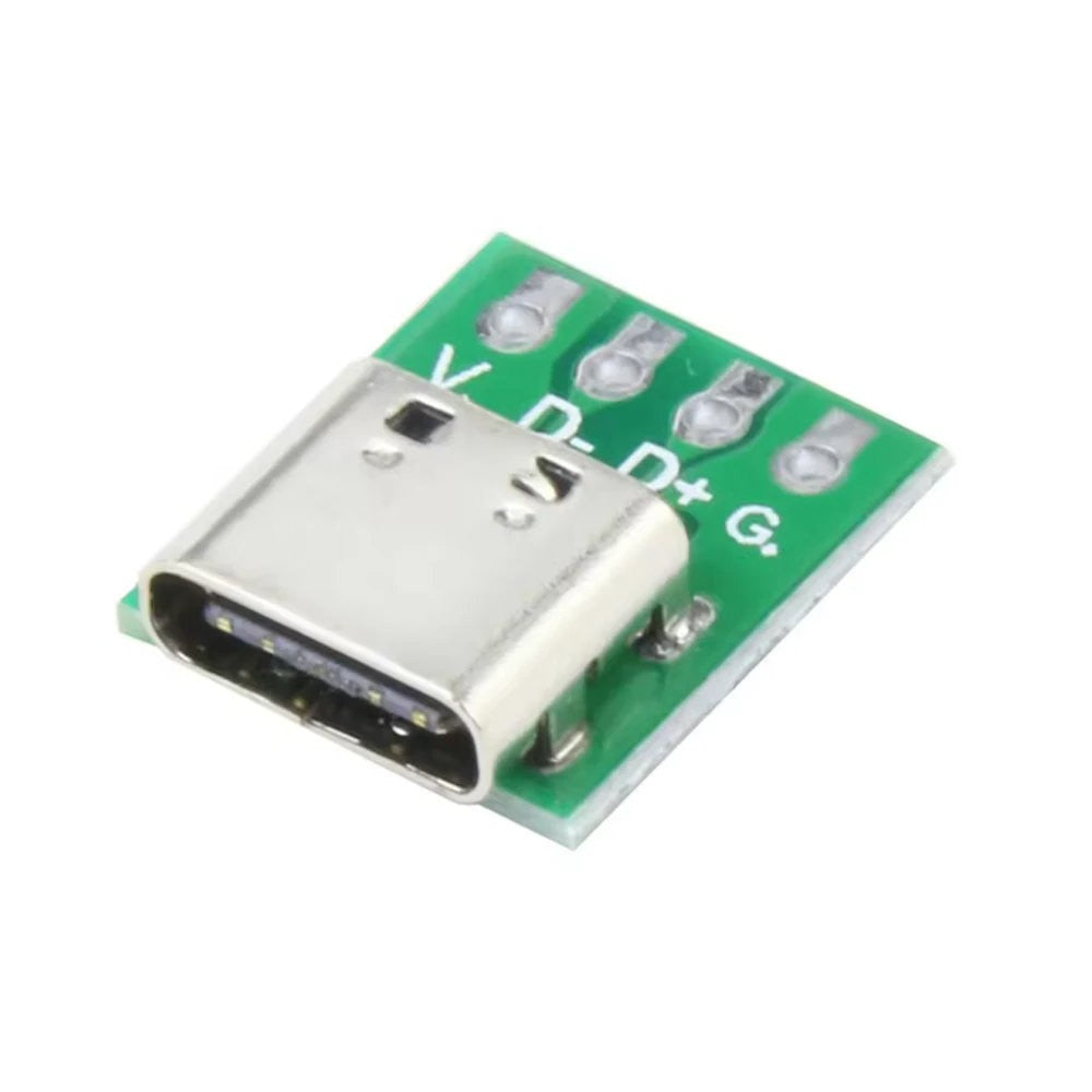 Usb Type C Breakout Board Usb-C Pcb, Usb to Dip, Female Socket