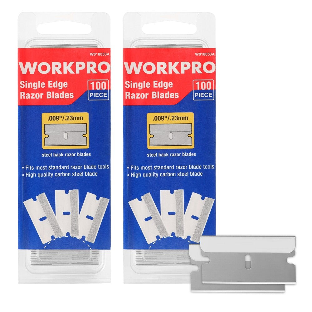 WORKPRO 200Pcs Razor Edge Blades by WORKPRO