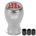 J2 Universal Aluminum Shift Knob Silver Flat | Built Supply Co