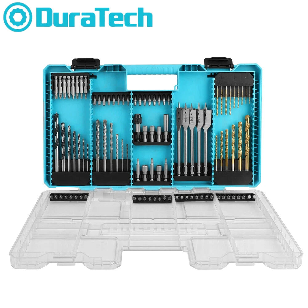 Duratech Drill Bit Set High Speed Steel Titanium Drill Screwdriver