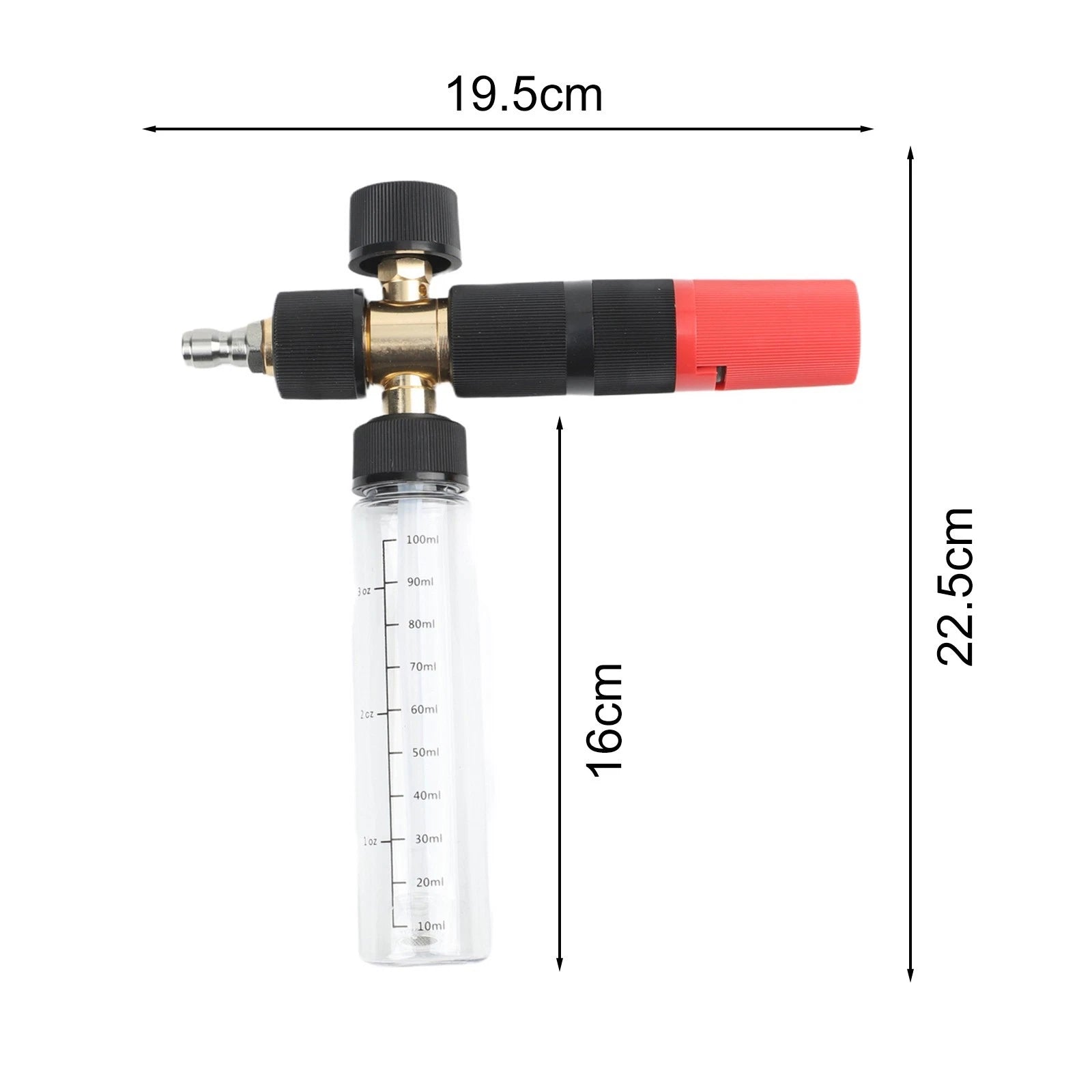Transparent Foam Spray Bottle With 14 Quick Connector For Easy Foam