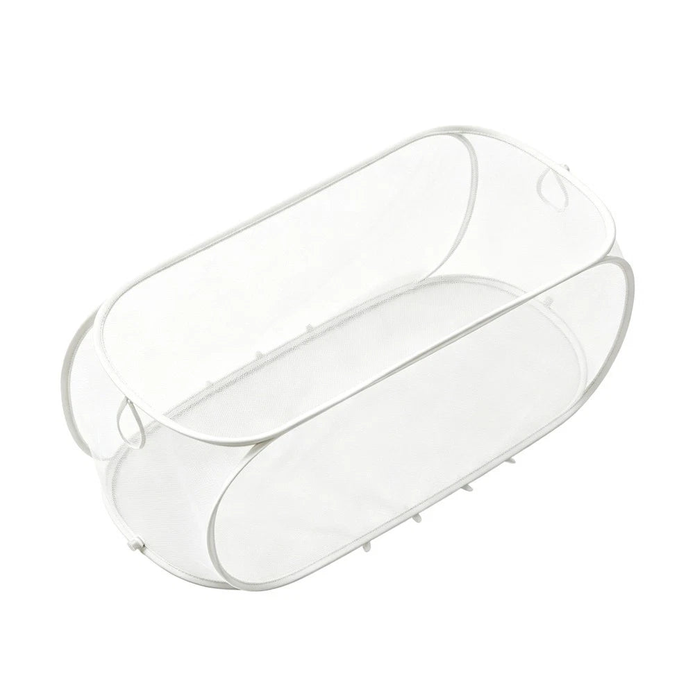 White Pop-up Cover For For Vegetables Herbs - Foldable Mesh Plant