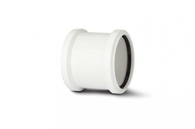 Polypipe 110mm Double Socket Coupler White