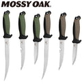 Mossy Oak 3PCS Stainless Steel Fishing Knife Set Filet Knife w/Protective Sheath
