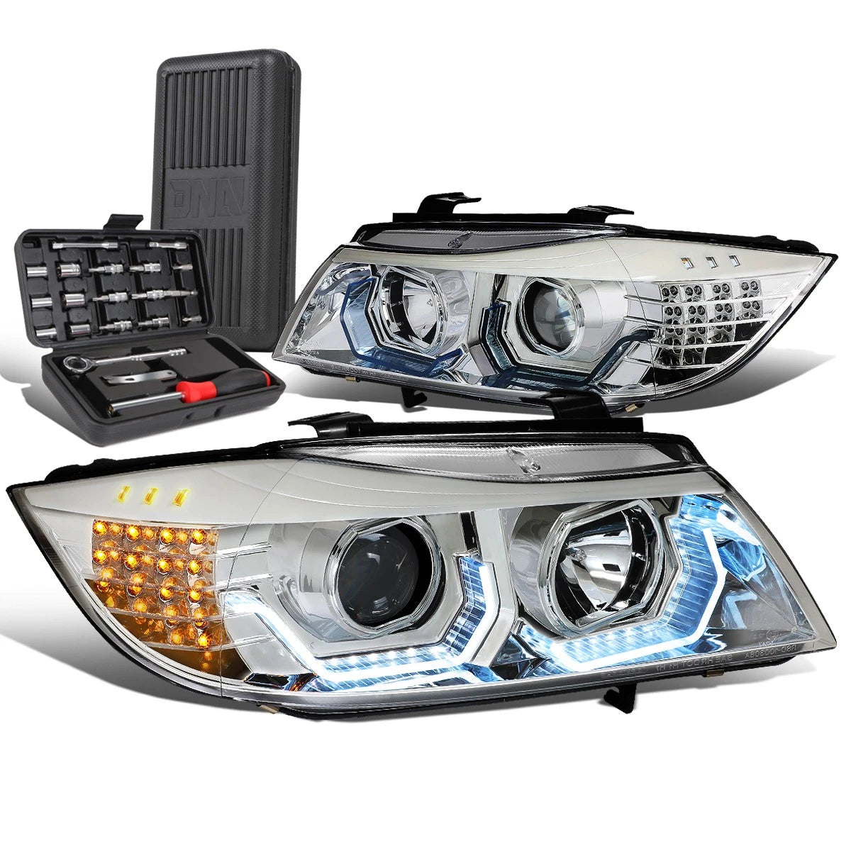 For 2006-2008 Bmw 3-series 3d Led U-halo Projector | Built Supply Co