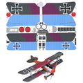 1:33 Britain Albatross D.v Fighter Paper Model Military Puzzle Kit
