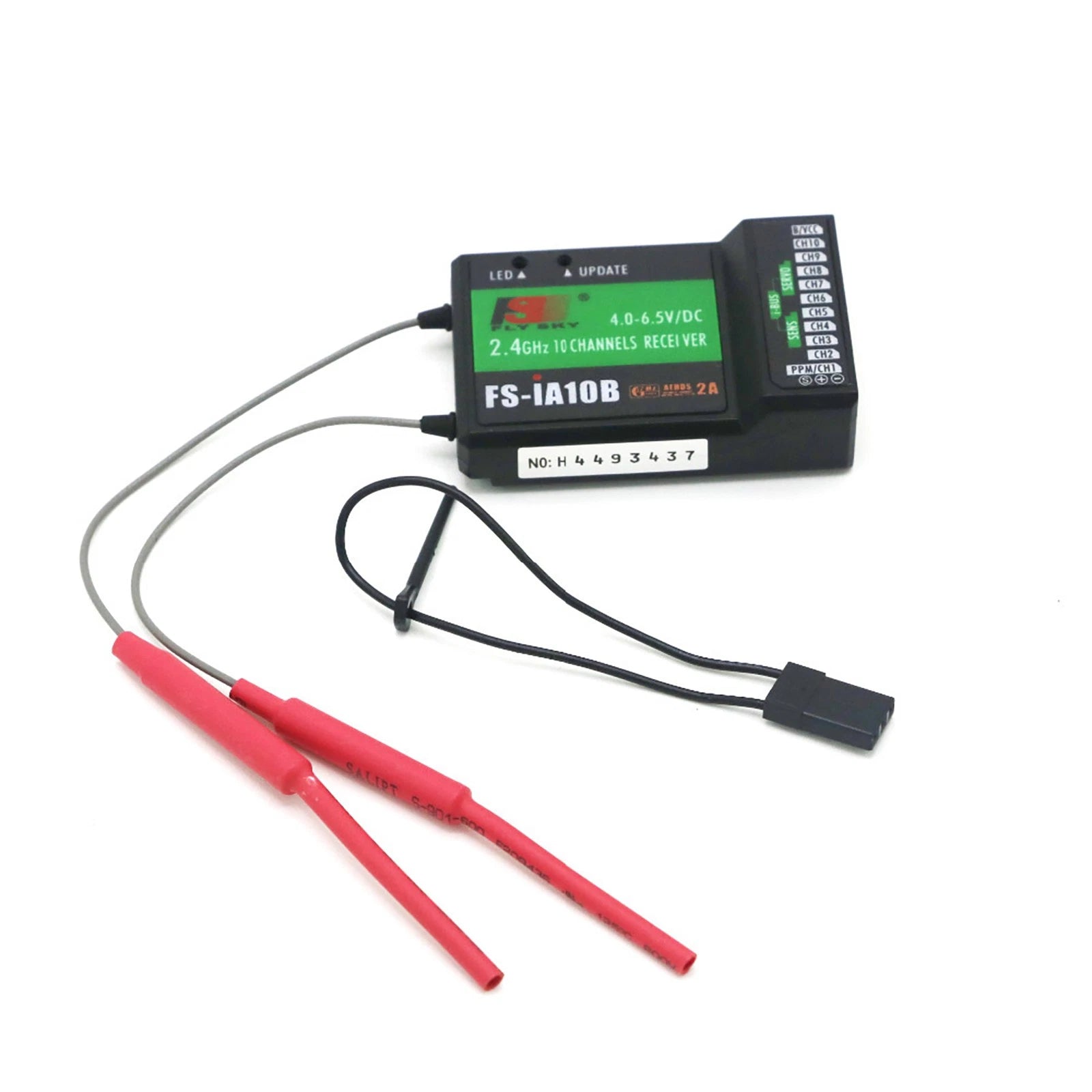 10ch 2.4055-2 .475ghz 4.0-6 .5V Dc Dual Antenna Receiver For Rc Plane