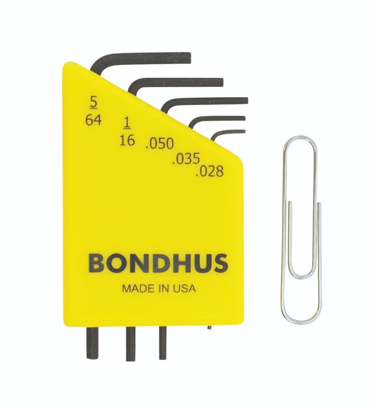 Bondhus 5pc Micro Mini Hex L Wrench Set