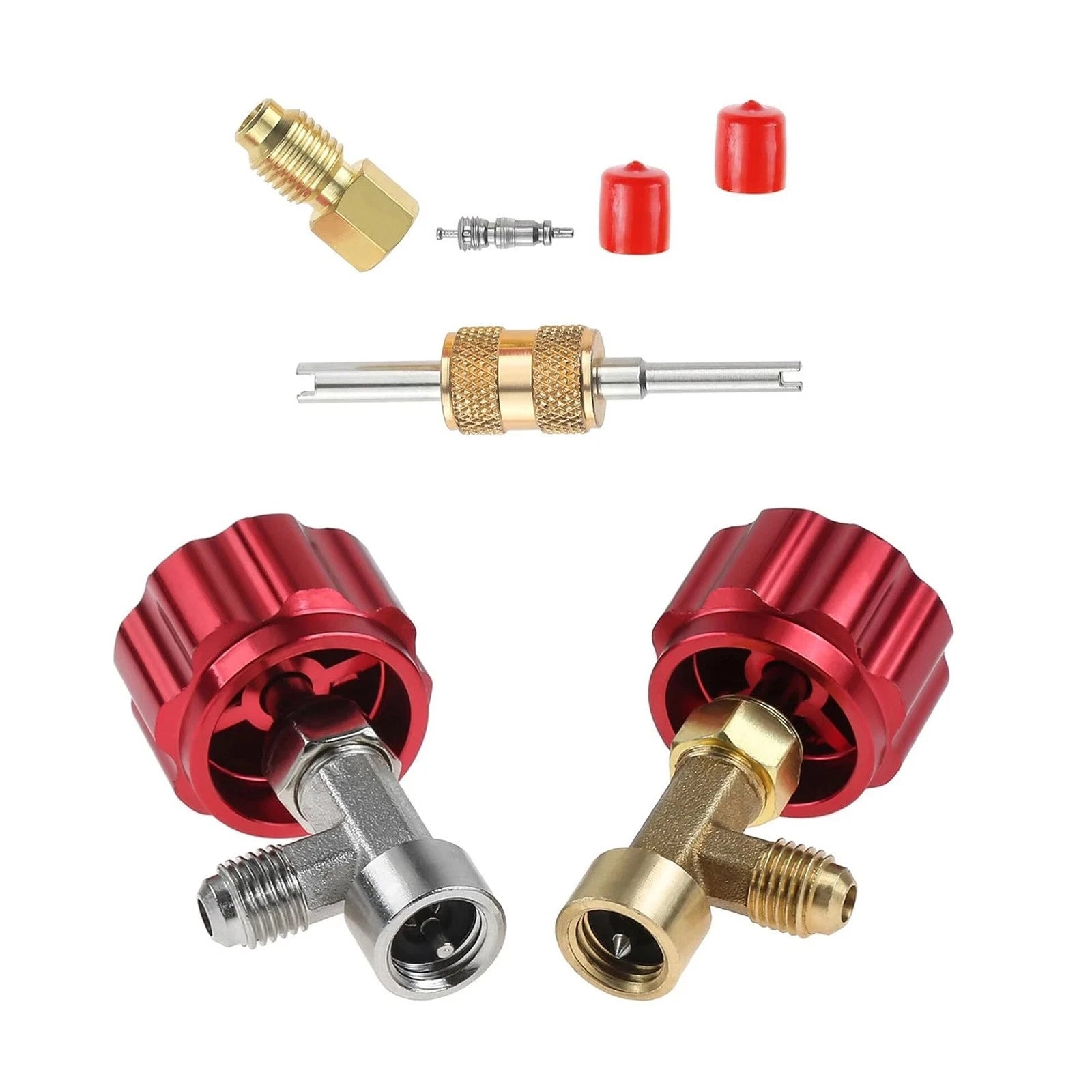 R134a Can Tap Valve Self-sealing & Puncture Style With Adapter A/c