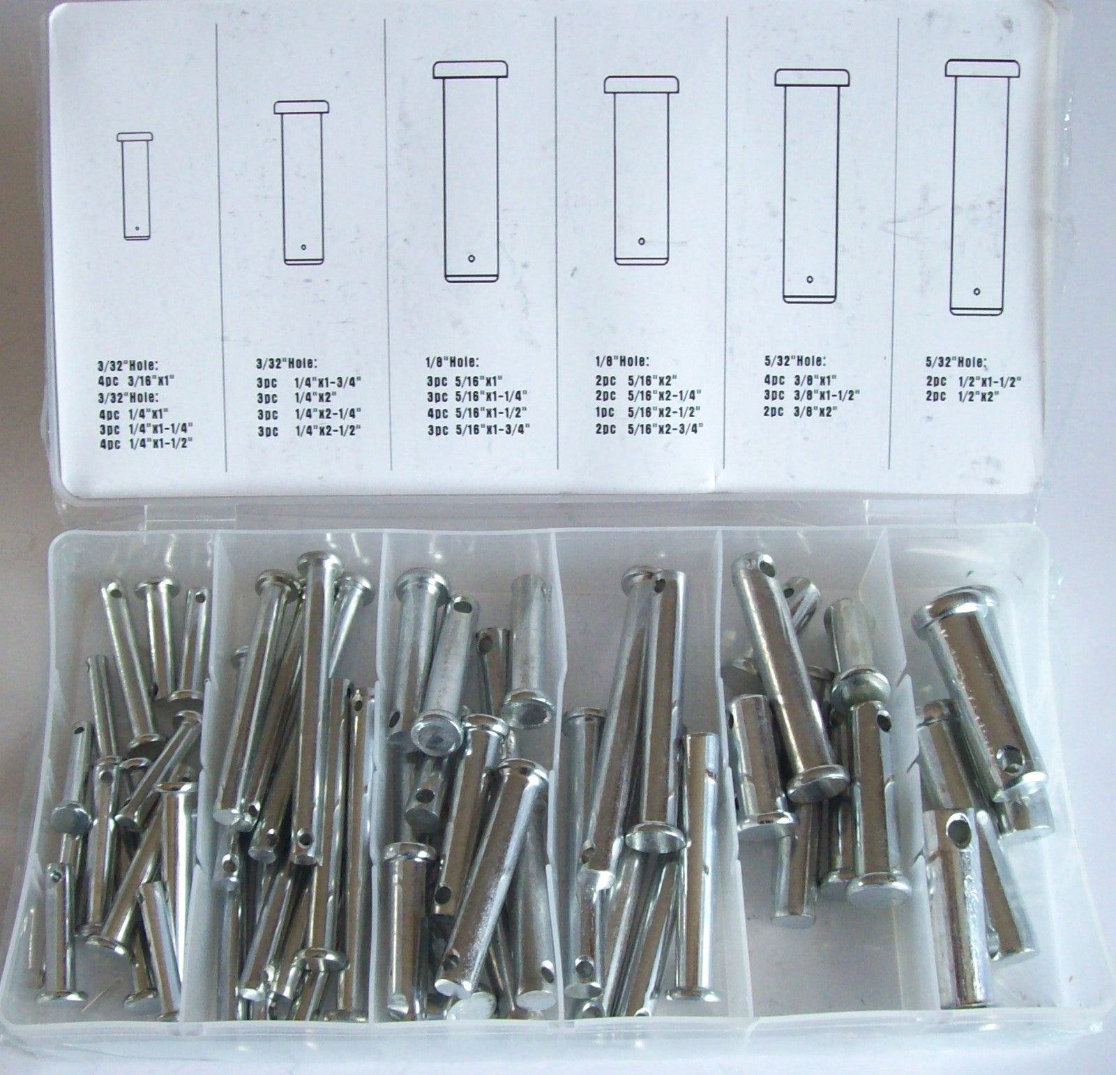 Clevis Pin Assortment Kit Set