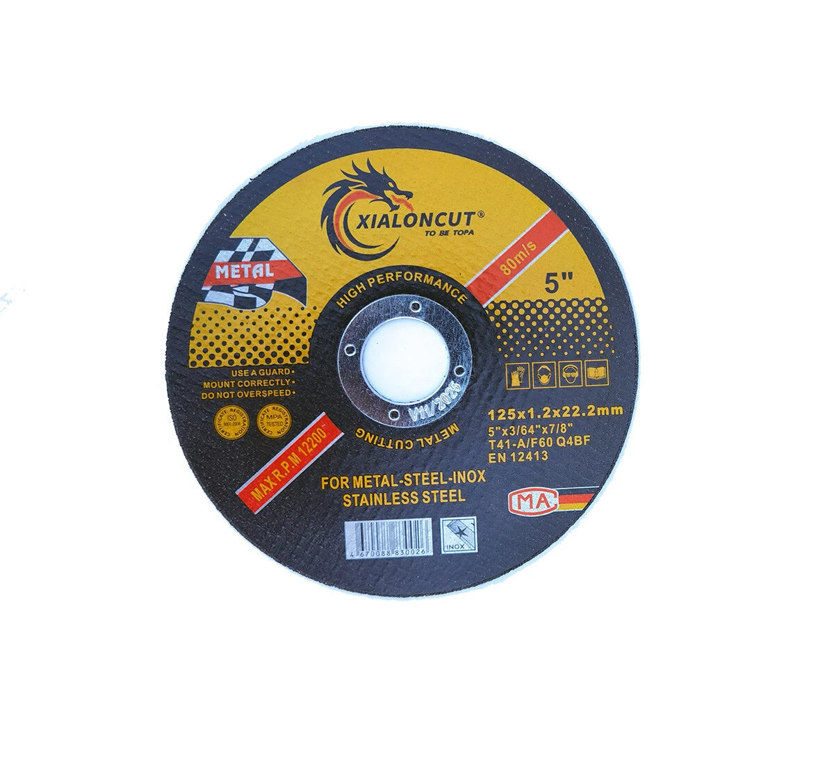 Industry 125x1.2x22.23m<wbr/>m Slim Stainless Steel Inox Metal