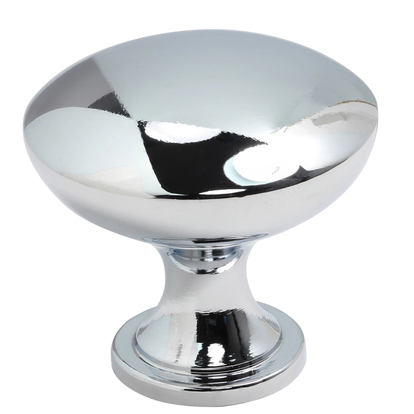 Signature Contemporary Metal Knob, Chrome, 1-3/16" Diameter