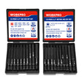 WORKPRO 20pcs Hex Head Allen Wrench Drill Bit Set Metric and SAE Hex