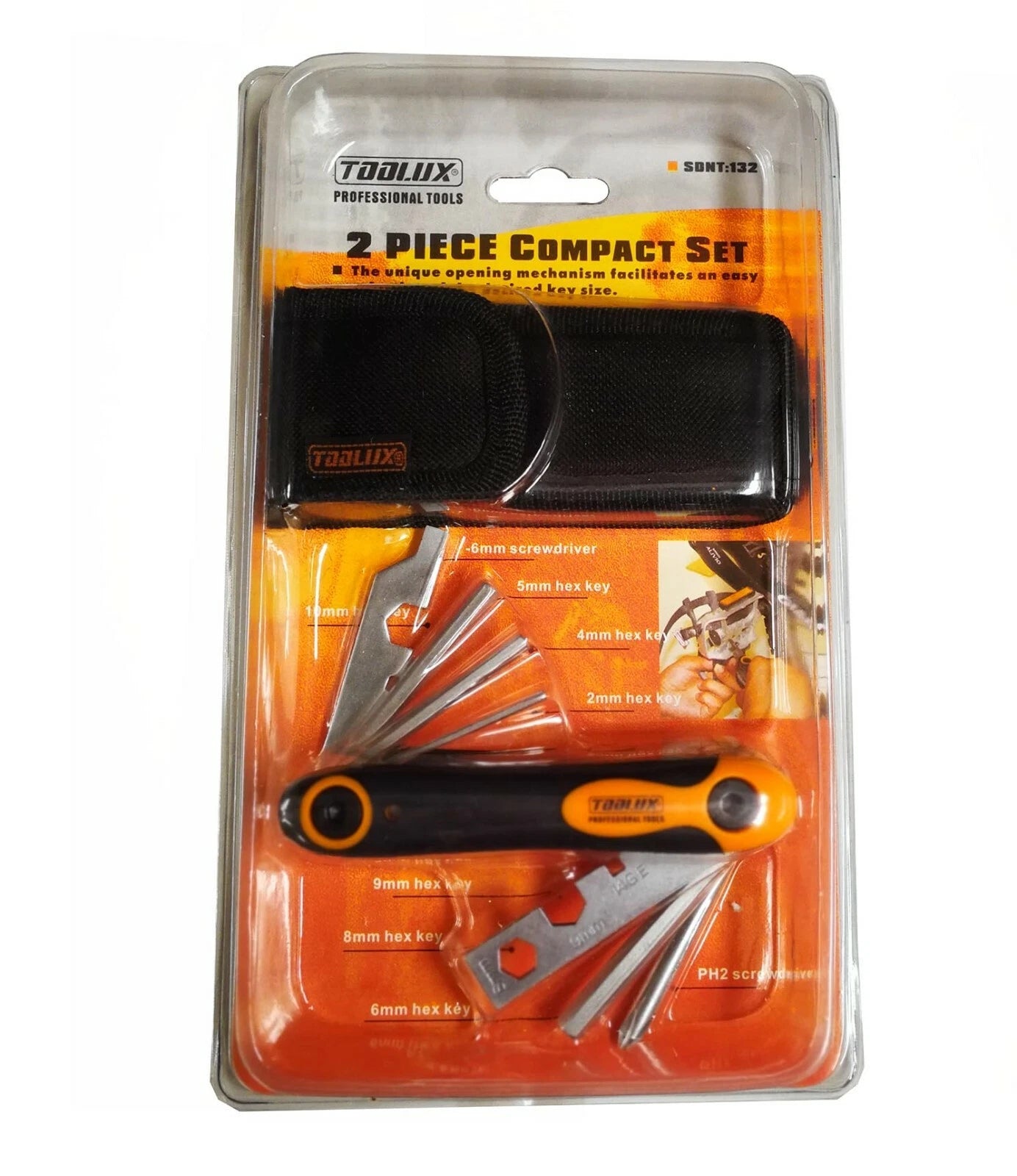 11-in-1 Bicycle Reparing Tool Kit Cr-v Hex Key Spanner Square Gauge