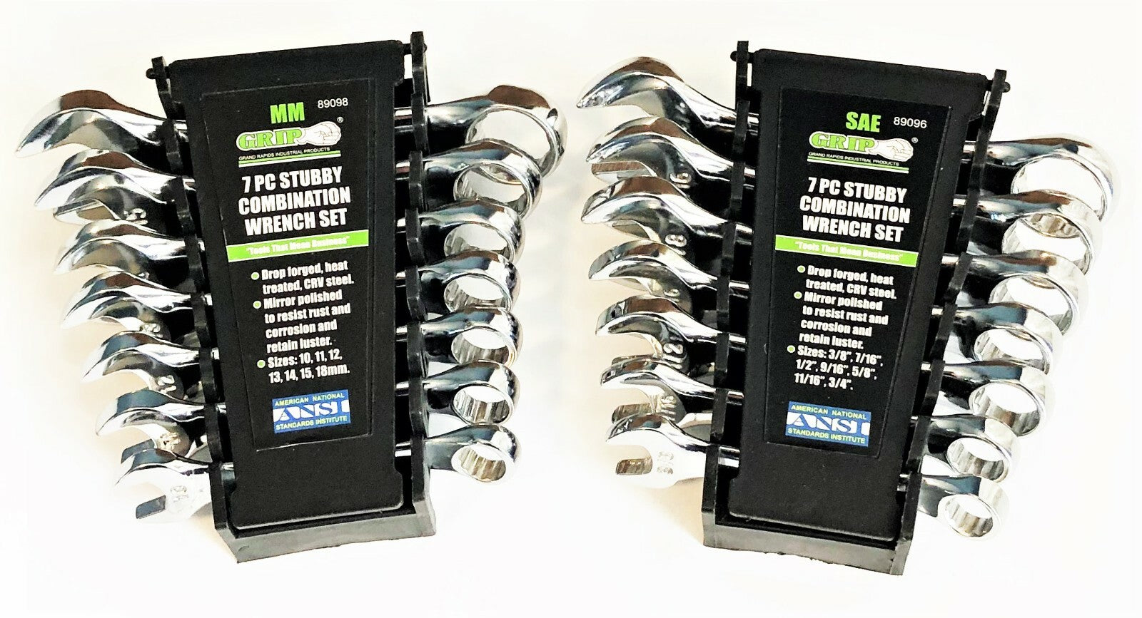 14pc Grip Professional Stubby Wrench Set