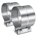 2 x 4" Lap Joint Exhaust Band Clamp Muffler Pipe Sleeve Coupler by Unbranded