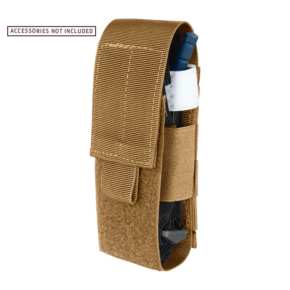 Coyote Universal Tourniquet Pouch Emt Medic Emergency Airsoft 7.5"h X