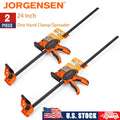 Jorgensen 2 Pack 24" One Hand Clamp/Spreader Medium Duty E-Z Hold Bar