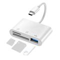 3-port Usb Type C To Card Reader Adapter Sd Card Reader For Macbook