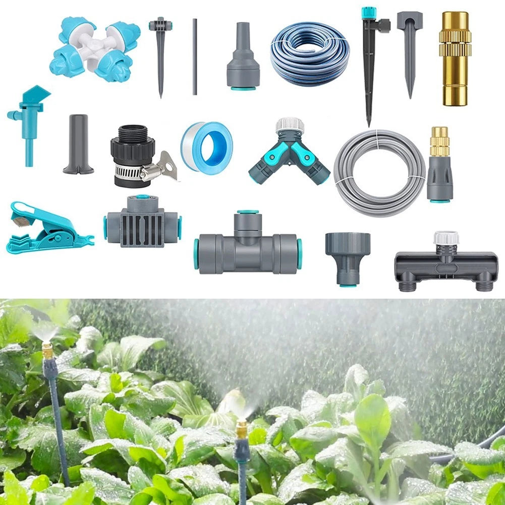 Efficient Drip Irrigation Kit For Gardens And Pots Water Conservation