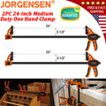 Jorgensen 24"One Hand Clamp/Spreader 2-pack Medium Duty E-Z Hold Bar