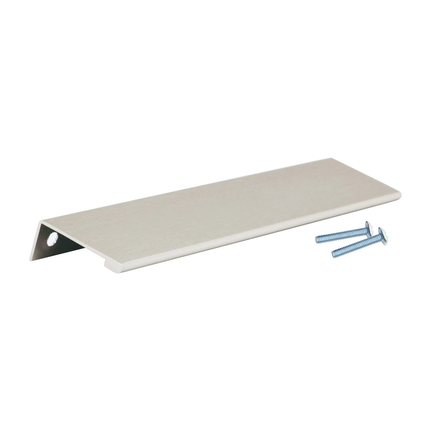 Rok 7-9/16" Finger Edge Pull Brushed Stainless Steel Cabinet Handle