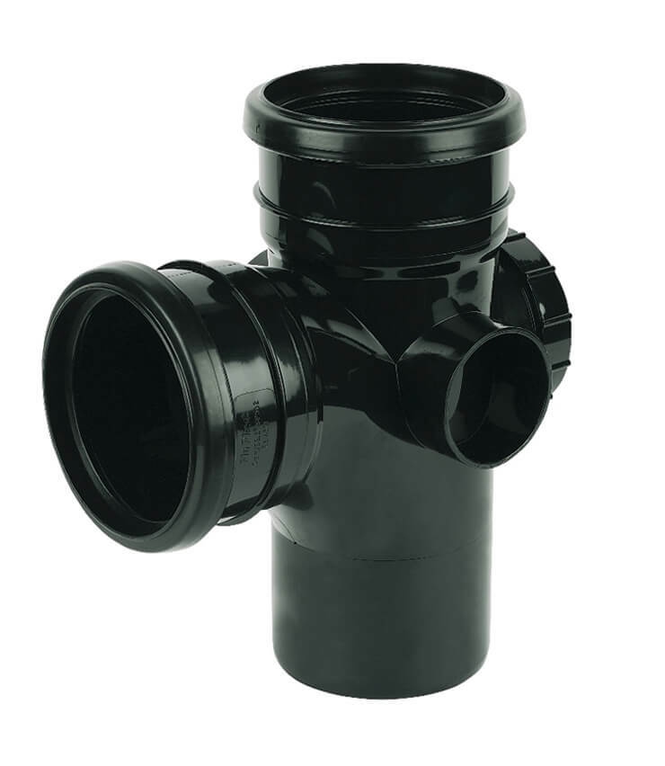 Soil & Vent Double Socket Access Branch 110mm