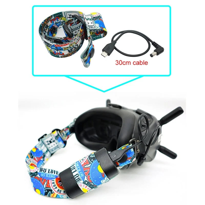 Adjustable Head Strap Elastic Band Colorful Headband For Dji Fpv