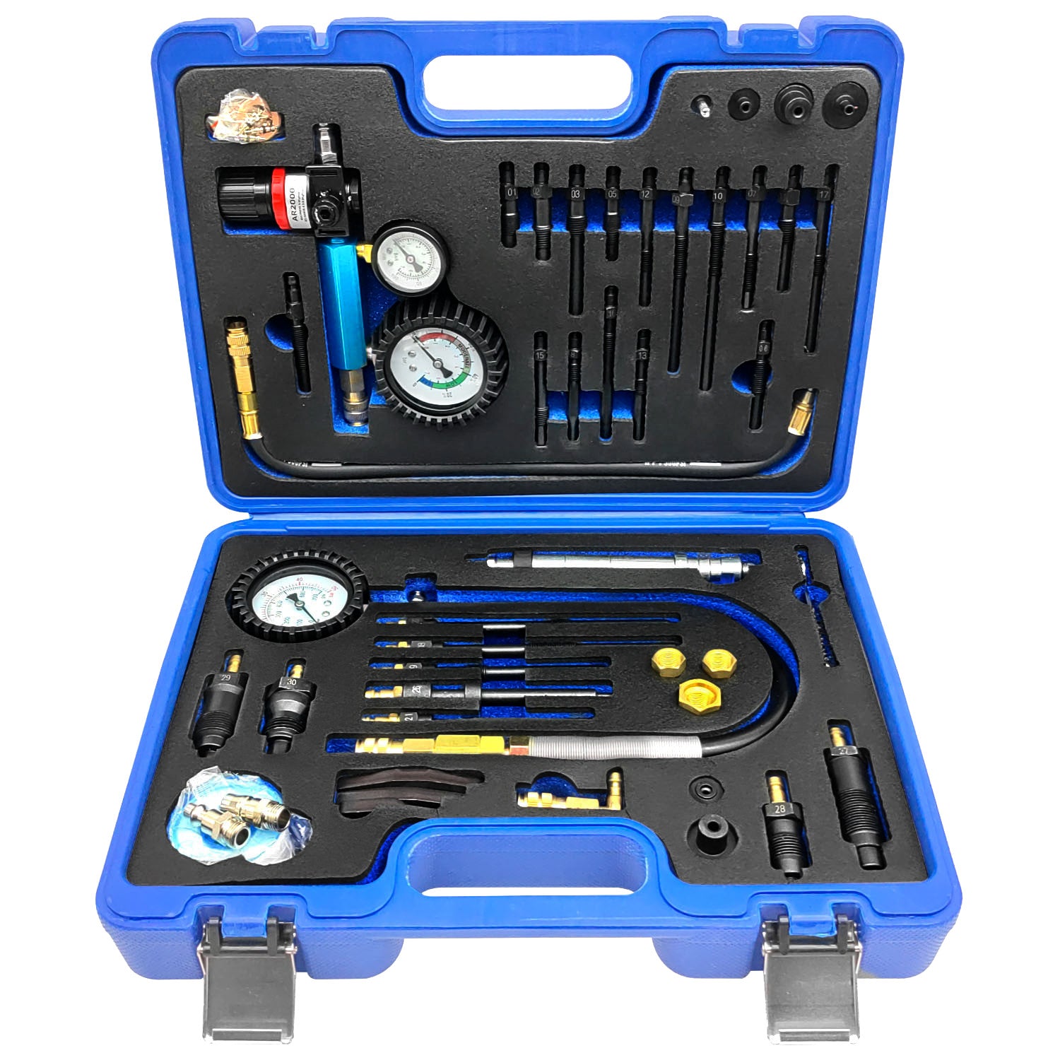 Compression Tester Automotive Cylinder Leak Down Tester Kit