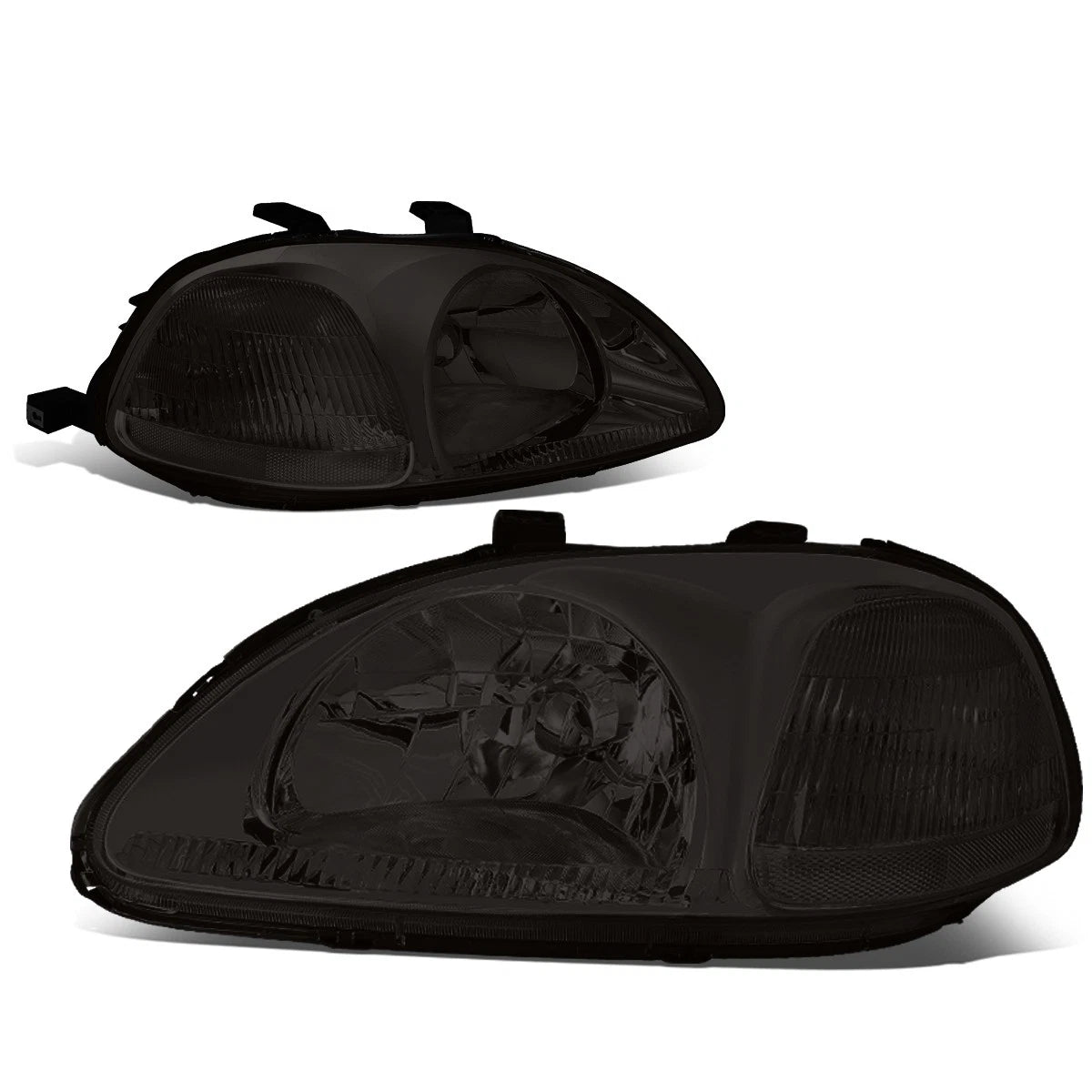 For 96-98 Honda Civic Ek/ej/em Smoked Lens Amber | Built Supply Co