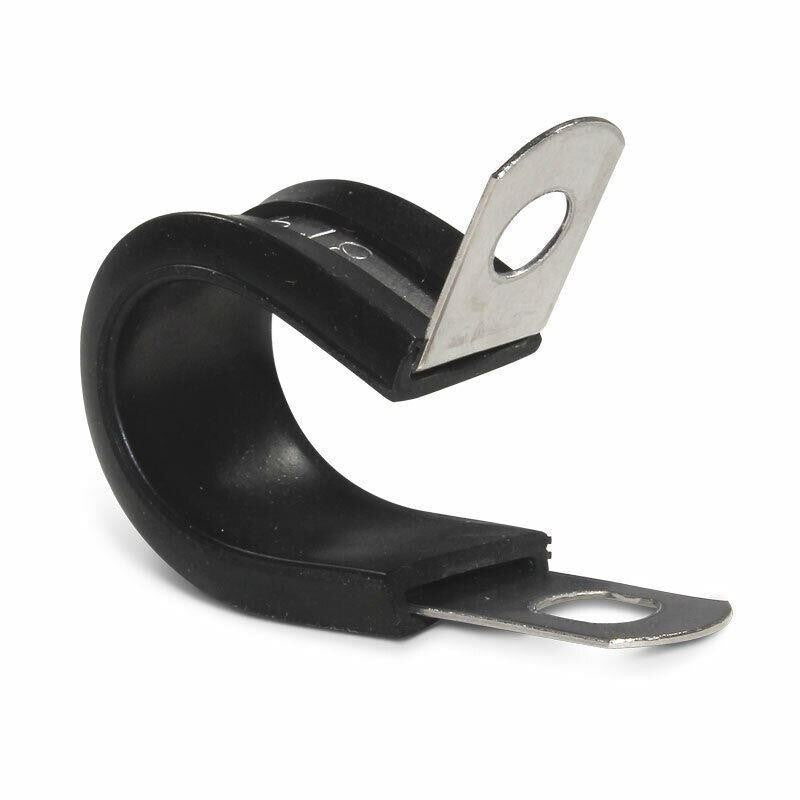 Pipe Clamp P Clips Rubber Lined Stainless Steel 316 W5Opens in a new window or t