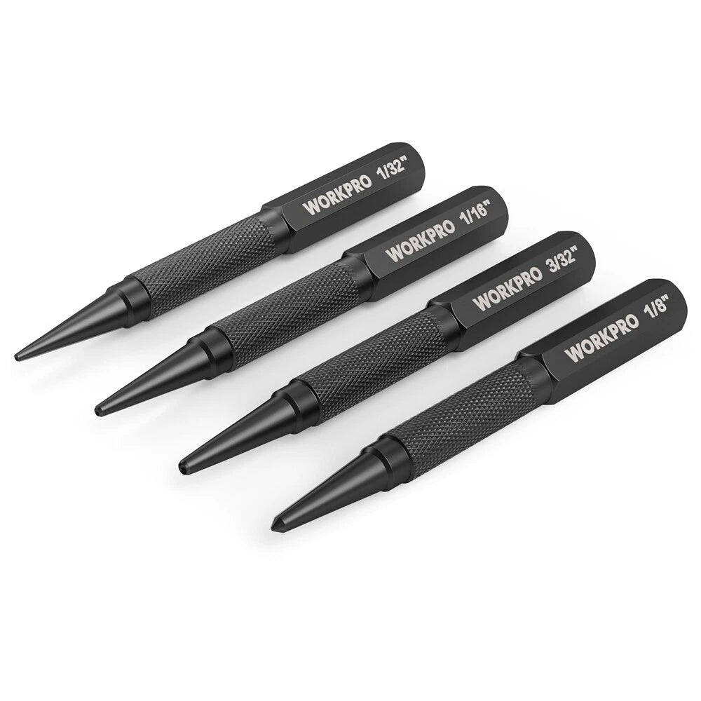 Workpro Nail Punch Center Punch Set 1/32-3/32" Nail | Built Supply Co