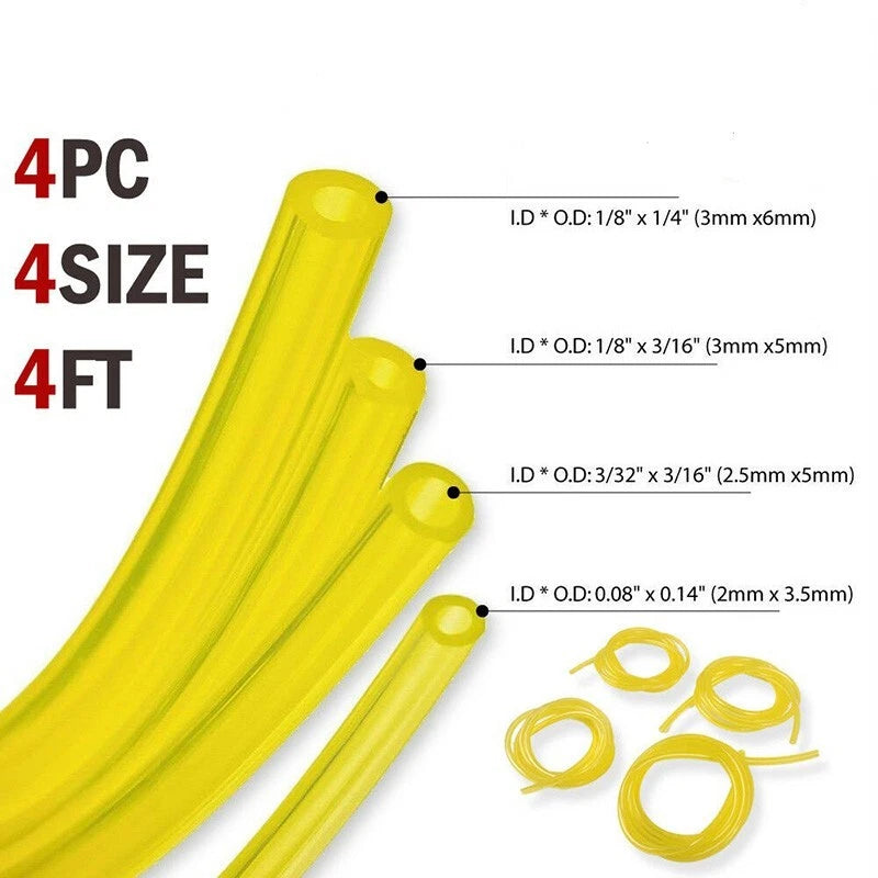 Fuel Line Hose Gas Pipe Tubing For Trimmer Chainsaw Leaf Blower