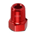 Red Aluminum Oil/fuel 1/4" Male to 1/8" Female Npt Pipe Bushing