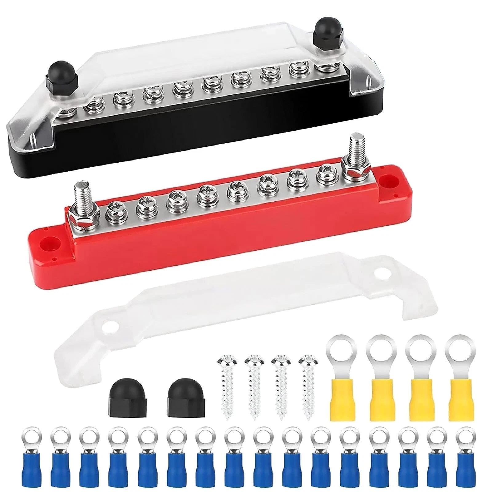 12V 150a Battery Bus Bar Marine 1/4" Stud Power Distribution Block