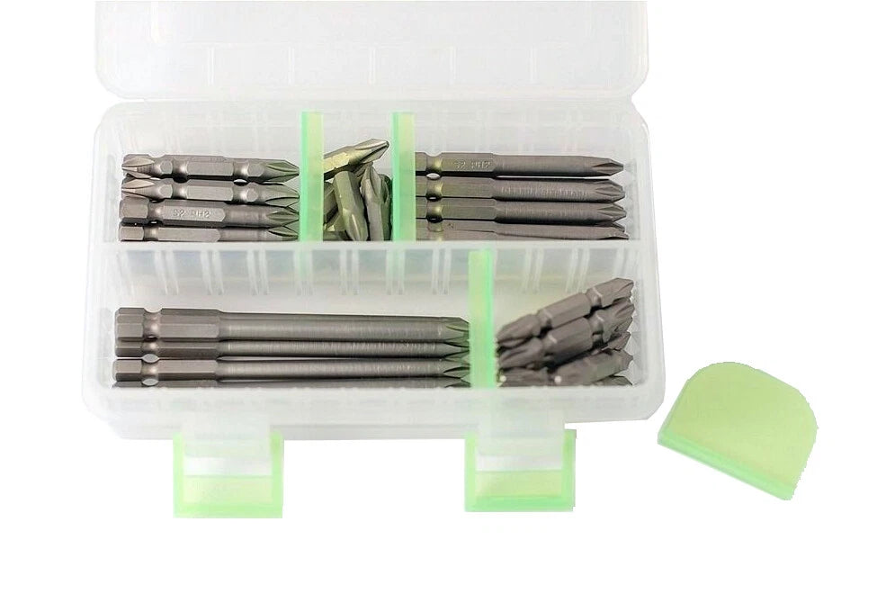 45pc S2-Steel Impact 25-100mmL Single/Double Head Screwdriver Power Bits Ph2