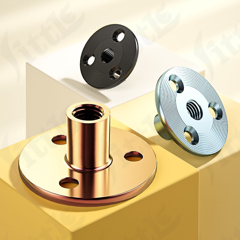 Zi-Plated T Nuts for Flat Slab Coupling