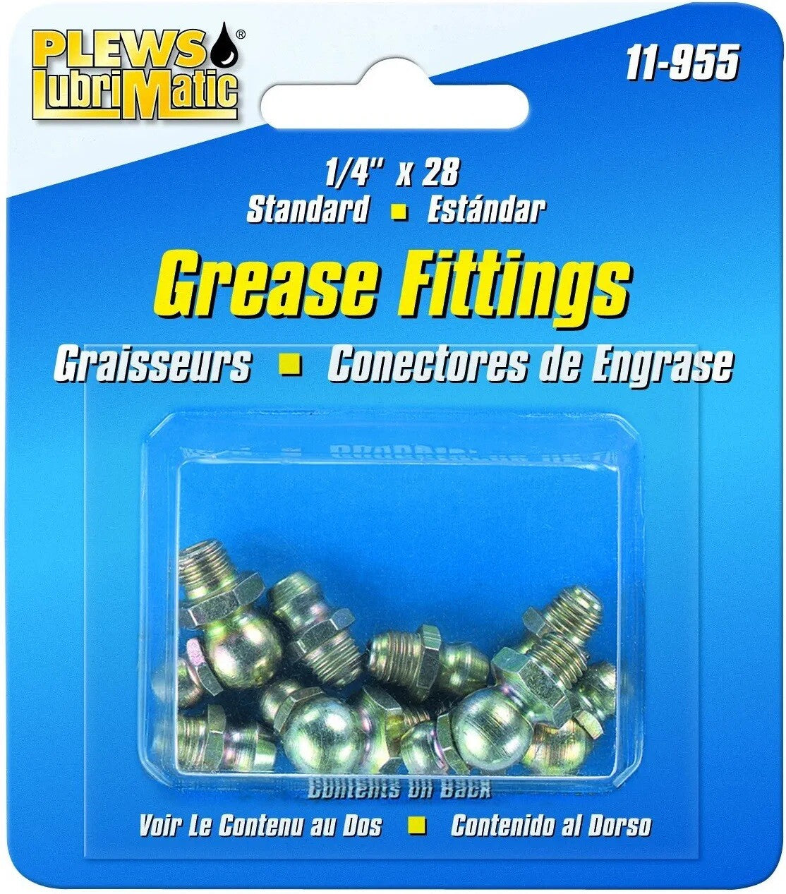 Plews 1/4" Grease Gun Fitting Assortment by Plews